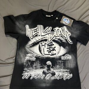 Hellstar Black Graphic T-Shirt